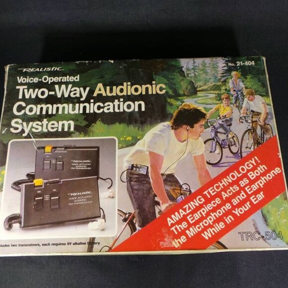 Vintage Realistic Voice-Operated Two-Way TRC-504 (21-404) Communication System T - Picture 1 of 9